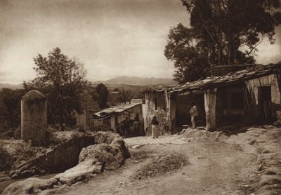 Meksiko: San Esteban, pääkaupungin Mejicon laitamilla (s/w-kuva). tekijältä Hugo Brehme