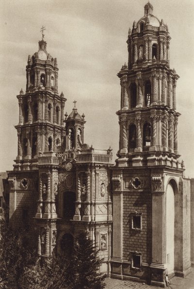 Meksiko: San Luis de Potosi, La Catedral (s/w-kuva) tekijältä Hugo Brehme