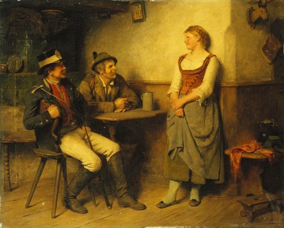 Konservaatio tavernassa, 1891 tekijältä Hugo Kauffmann