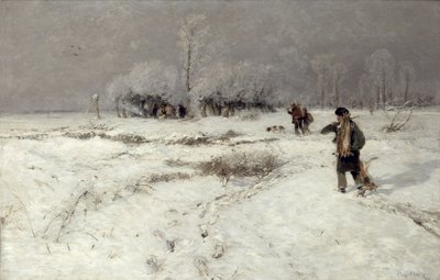 Metsästys lumessa tekijältä Hugo Muhlig