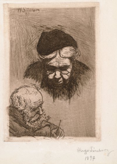 Taiteilijan täti ja isä tekijältä Hugo Simberg