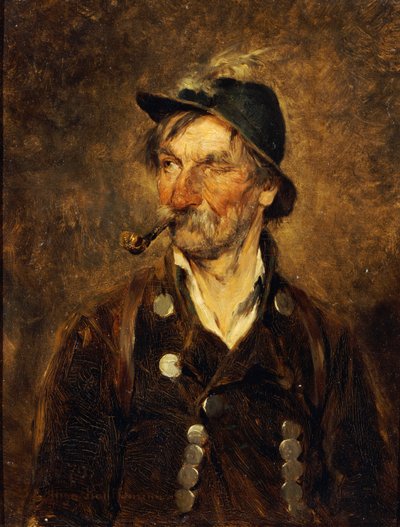 Vanha metsästäjä, 1879 tekijältä Hugo Wilhelm Kauffman