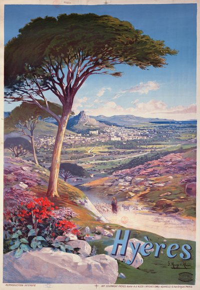 Mainosjuliste Hyeres, Provence tekijältä Hugo d