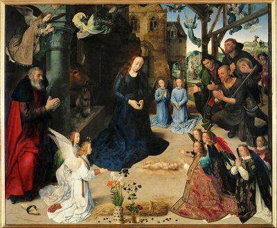 Paimenten palvonta ... (tempera puulle) tekijältä Hugo van der Goes