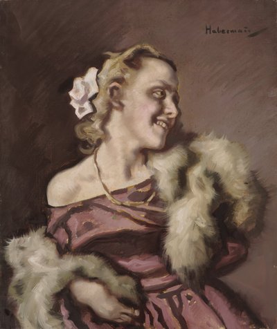 naisen muotokuva tekijältä Hugo von Habermann