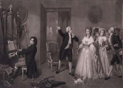 Beethoven Mozartin talossa. tekijältä Hugues Merle