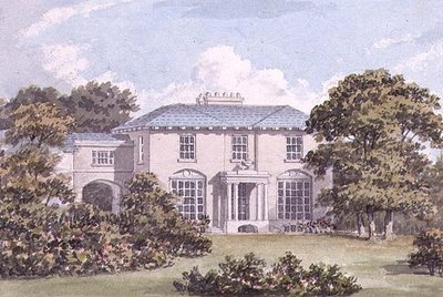Suunnittelu talon pohjoisetulle Clapham Commonissa William Holmelle (akvarelli) (85987-pari) tekijältä Humphry Repton
