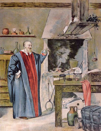 Keisari Rudolf II Habsburg (1552-1612) alkemiapajassaan tekijältä Hungarian School