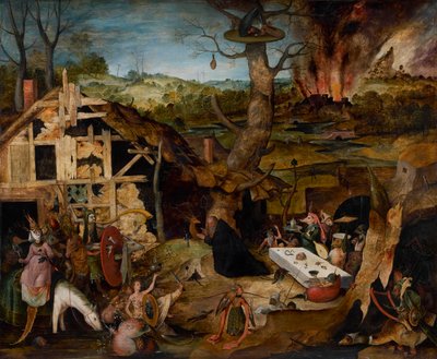 Pyhän Antoniuksen kiusaus, 1577. tekijältä Huys