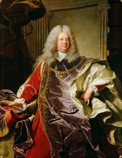 Barokki: Muotokuva Philippe Louisista, Sinzendorfin kreivistä Neubourg - Muotokuva kreivi Philipp Ludwig Wenzel von Sinzendorfista (1671-1742), kirjoittanut Rigaud, Hyacinthe Francois Honore (1659-1743) tekijältä Hyacinthe Francois Rigaud