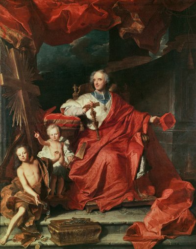 Kardinaali de Bouillon (1643-1715) "Pyhän oven" avaaminen, 1708 tekijältä Hyacinthe Francois Rigaud