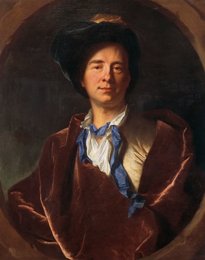 Retrat de Bernard Le Bovier de Fontenelle (Rouenfinnish tekijältä Hyacinthe Francois Rigaud