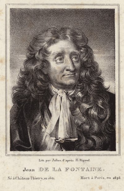 Jean de La Fontainen muotokuva tekijältä Hyacinthe Francois Rigaud