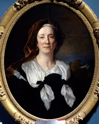 Taiteilijan äidin Marie Serren muotokuva Hyacinthe Rigaudin (1659-1743) maalaus 1695 Su. 0,79x0,61 m Taon, Fontaine Henryn linna. tekijältä Hyacinthe Francois Rigaud