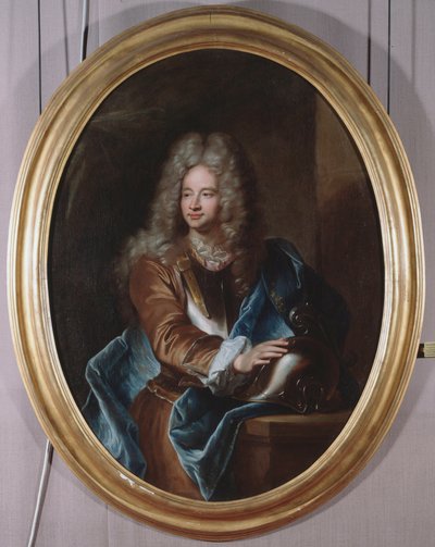 Italian diplomaatin Anton Giulio II:n muotokuva Brignole-Sale (Brignole Sale) (1673-1710) Kuningas Ludvig XIV:n suurlähettiläs (Italian Ranskan-suurlähettilään Anton Giulio II:n muotokuva Brignole-Sale (Brignole Sale) (1673-1710) 1743) tekijältä Hyacinthe Francois Rigaud