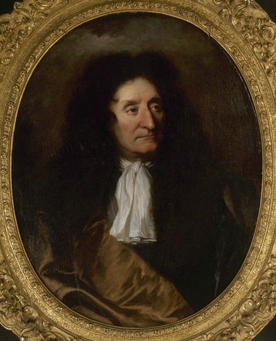 Jean de La Fontainen muotokuva 1621-1695, n. 1680. tekijältä Hyacinthe François Honoré Rigaud