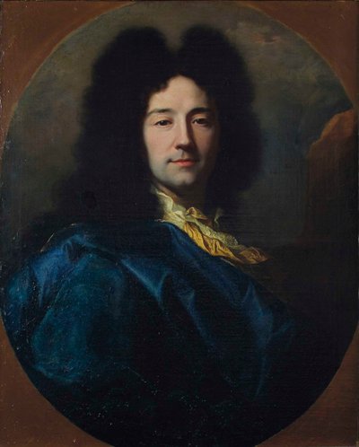 Omakuva Omakuva, Sanottiin siniselle takkille, 1696. tekijältä Hyacinthe François Honoré Rigaud