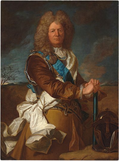 Muotokuva Sebastien Le Prestrestä, Marquis de Vaubanista, Ranskan marsalkasta, yllään Saint Espritin ritarikunta tekijältä Hyacinthe Francois Rigaud