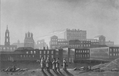Pashov Menzikovin, Apraxinin jne. palatsit. Belgorod, Moskova, 1817 tekijältä I Clark