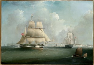 Bark Indemnity’ vor North Foreland, Kent / Gemälde v. Tudgay tekijältä I. Tudgay