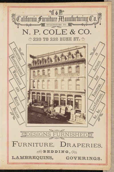[California Furniture Manufacturing Company, San Francisco] tekijältä I. W. Taber