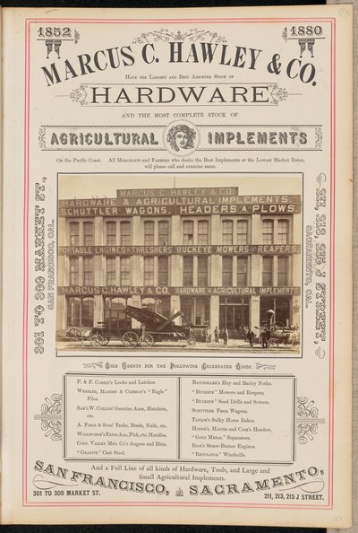 [Marcus C. Hawley and Company, San Francisco] tekijältä I. W. Taber