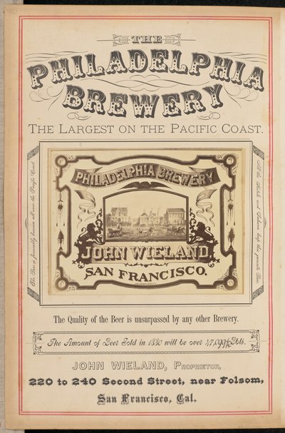 [Philadelphia Brewery, San Francisco] tekijältä I. W. Taber