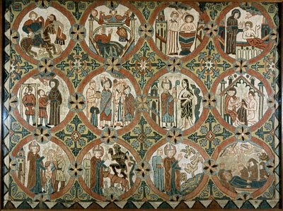St. Martin of Tours - Alttarin sivuraide: kohtauksia Saint Martin of Toursin historiasta - 12 kohtausta Saint Martinin elämästä - Islanti, kirjonta tekijältä Icelandic School