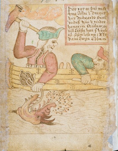 Thor Catching the Midgard Serpent, "Melsted