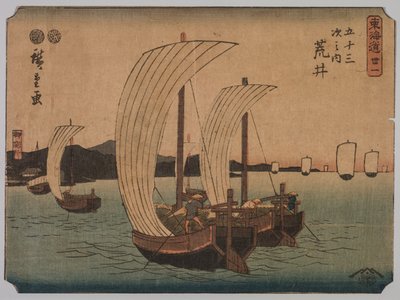 Purjeveneet, 1839-1864. tekijältä Ichiryusai Hiroshige II