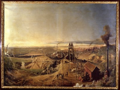 Montchaninin savikaivos ja kellari. Francis Bonhommen maalaus tekijältä Ignace Francois Bonhomme
