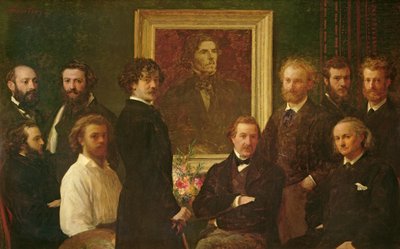 Kunnioitus Delacroixille tekijältä Ignace Henri Jean Fantin-Latour