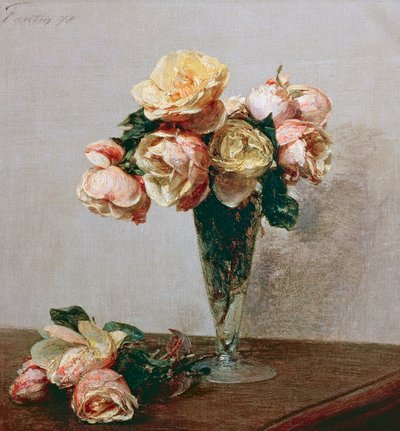 Ruusu tekijältä Ignace Henri Jean Fantin Latour