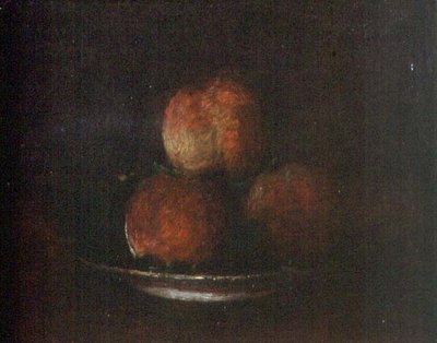 Kolme persikkaa (öljy kankaalle) tekijältä Ignace Henri Jean Fantin Latour
