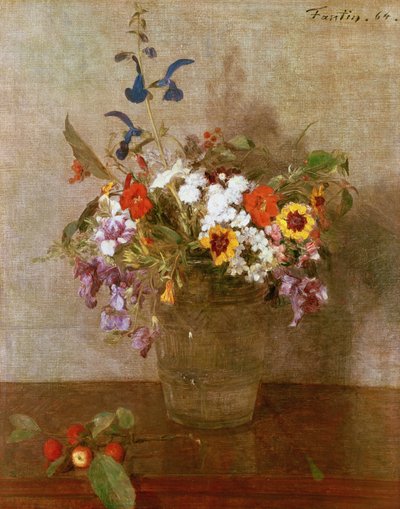 Syksyn kukat, 1864 tekijältä Ignace Henri Jean Fantin-Latour