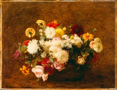 Kukkakimppu, 1894 tekijältä Ignace Henri Jean Fantin Latour