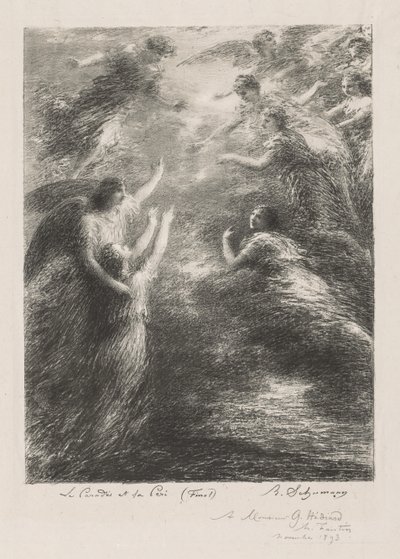 Paratiisi ja Peri, 1893. tekijältä Ignace Henri Jean Fantin Latour