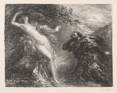 Manfred ja Astarté, 1892. tekijältä Ignace Henri Jean Fantin Latour