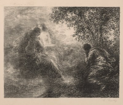 Musiikkia ja runoutta, 1883. tekijältä Ignace Henri Jean Fantin Latour