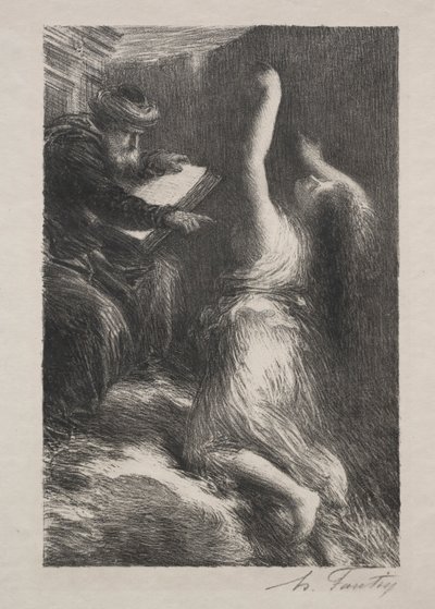 Parsival, Act II: Evocation of Kundry. tekijältä Ignace Henri Jean Fantin Latour