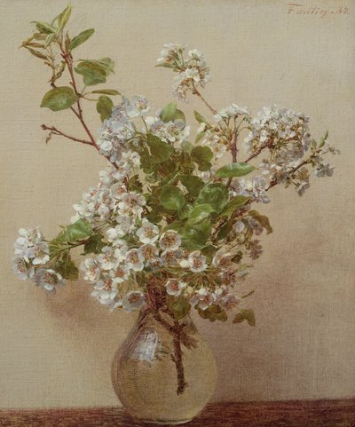 Päärynäkukka, 1882 tekijältä Ignace Henri Jean Fantin Latour