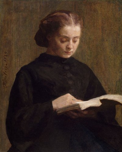 Mademoiselle Marie Fantin-Latourin muotokuva, 1859 tekijältä Ignace Henri Jean Fantin Latour