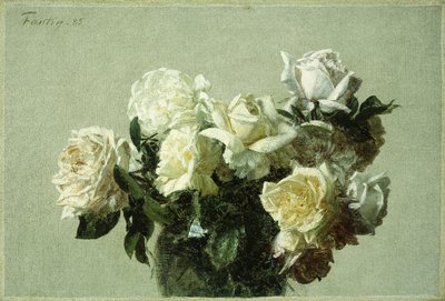 Ruusut, 1885 tekijältä Ignace Henri Jean Fantin Latour