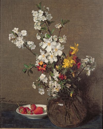 Kevätkimppu, 1865 tekijältä Ignace Henri Jean Fantin Latour