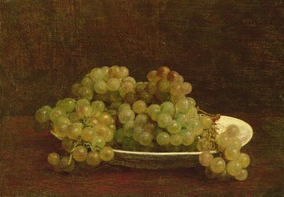 Viinirypäleiden asetelma, 1890 tekijältä Ignace Henri Jean Fantin Latour