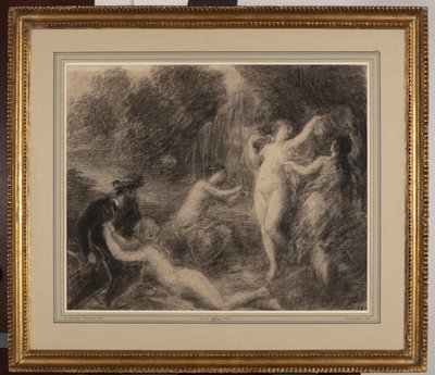 Tannhauser au Venusberg (liitu paperille) tekijältä Ignace Henri Jean Fantin Latour