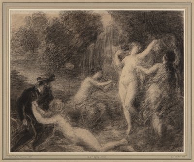 Tannhauser au Venusberg (liitu paperille) tekijältä Ignace Henri Jean Fantin Latour