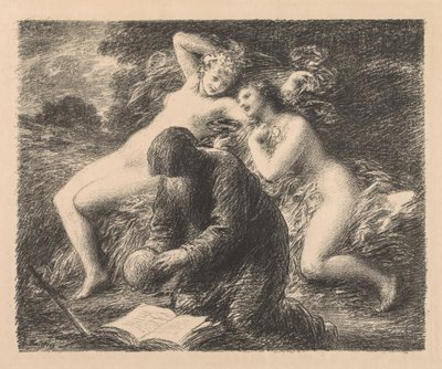 Pyhän Antoniuksen kiusaus, 1893. tekijältä Ignace Henri Jean Fantin Latour