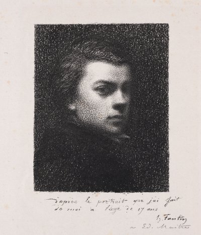 Taiteilija 17-vuotiaana, 1892. tekijältä Ignace Henri Jean Fantin Latour