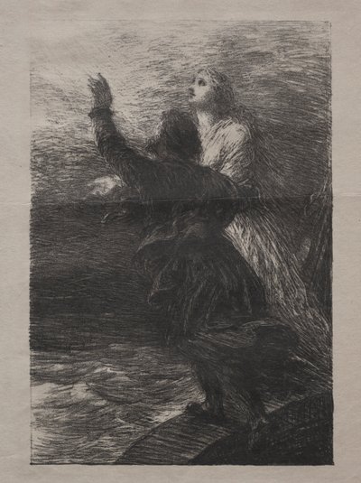 Lentävä hollantilainen. tekijältä Ignace Henri Jean Fantin-Latour